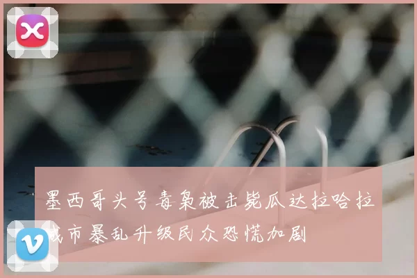 墨西哥头号毒枭被击毙瓜达拉哈拉城市暴乱升级民众恐慌加剧